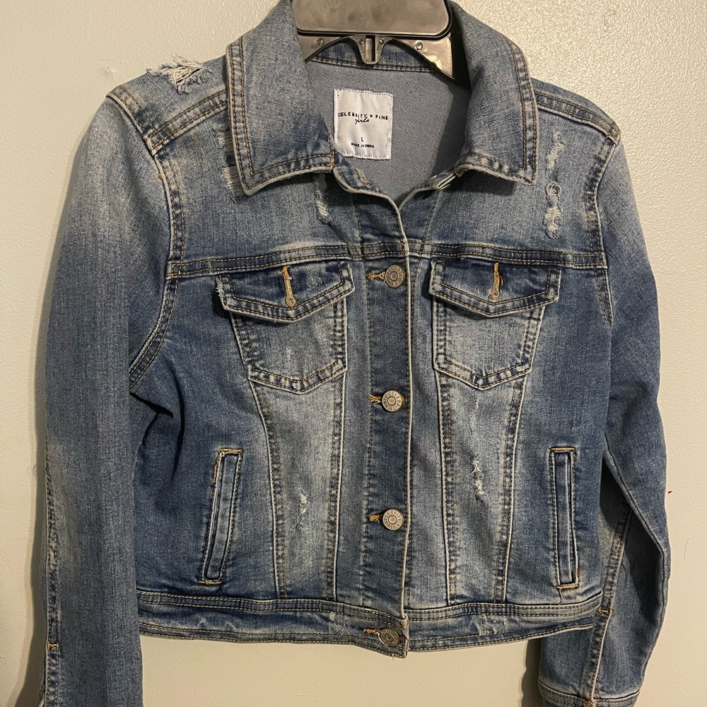 Girls distressed jacket